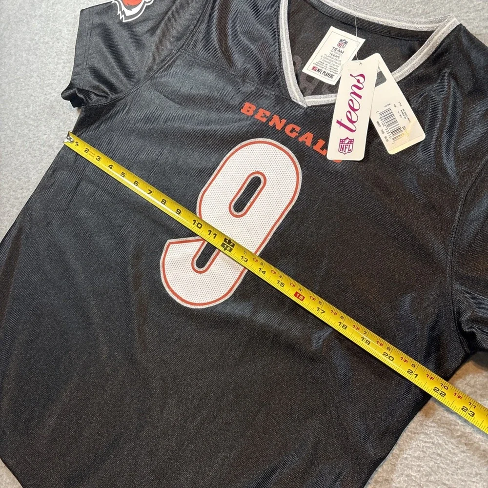 Joe Burrow Bengals Black Jersey Teen Girls Sz XL NFL Team Apparel Brand New